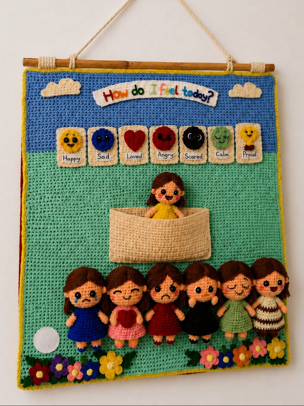 Montessori Feelings Board  Crochet Pattern Bundle+Video Tutorial+Activity Ideas