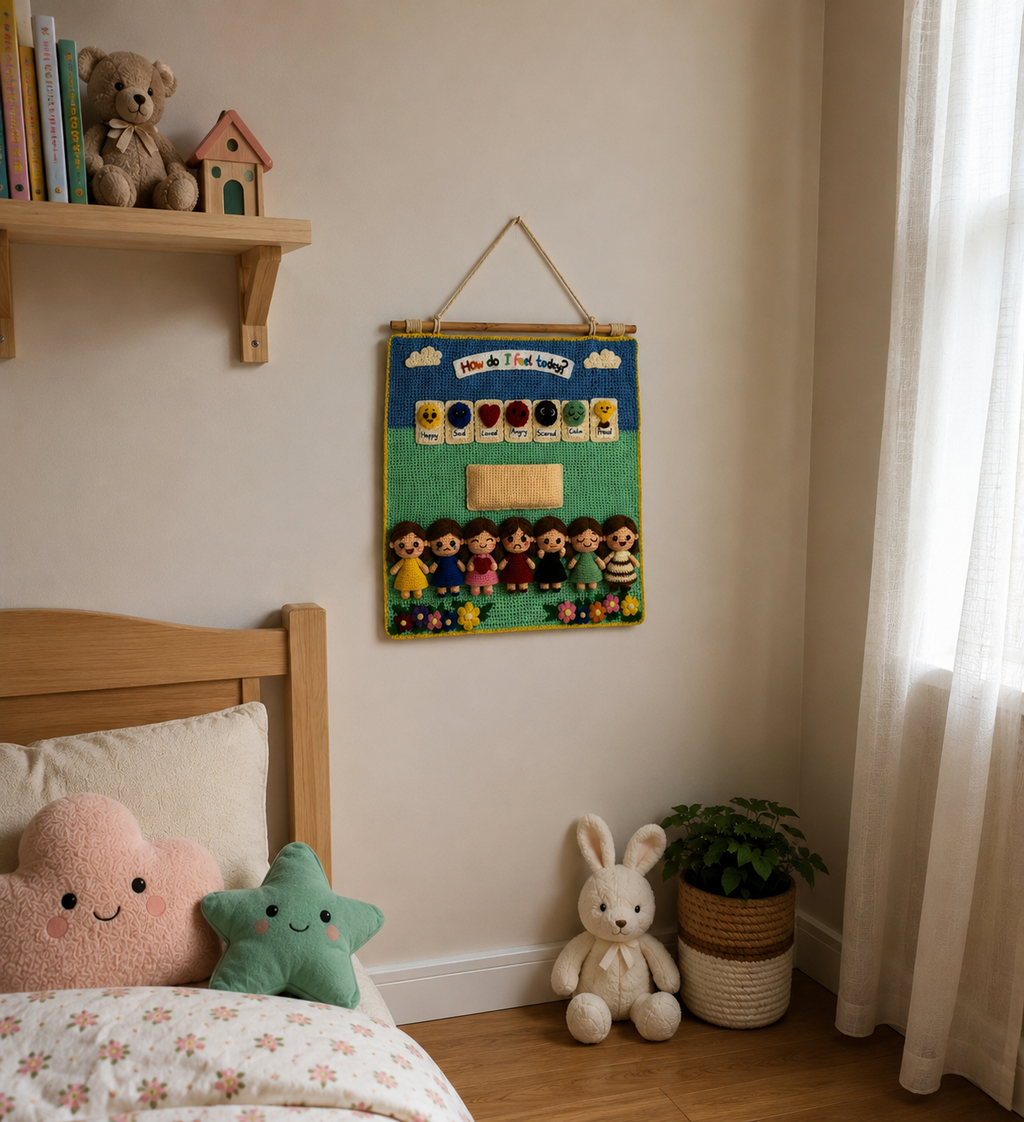 Montessori Feelings Board  Crochet Pattern Bundle+Video Tutorial+Activity Ideas